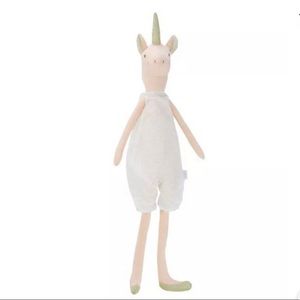 MudPie Unicorn Linen 26” Nursery Decor Doll